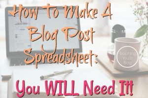 How To Make A blog Post Spreadsheet hero