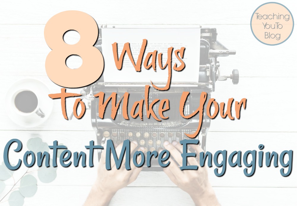 Are you looking for the best ways to make your content more engaging?  These 8 tips will help you write content that engages your reader and makes them spend more time on your site and return often.